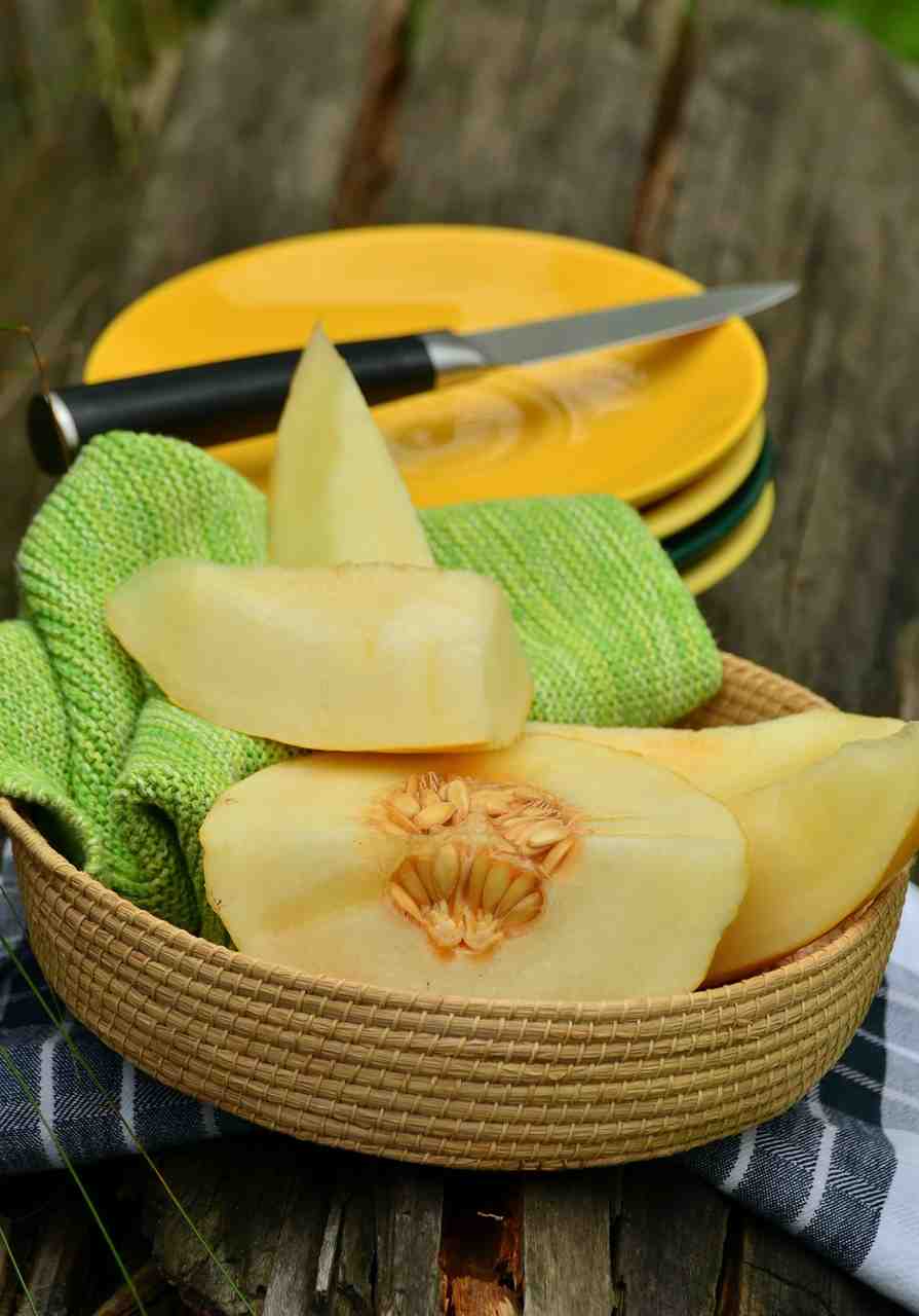 cantaloup, melon, amarillo